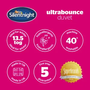 Silentnight Ultrabounce 13.5 Tog Duvet, White, King