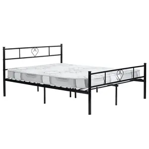 Aaru Bed Frame Black / European Single (90 x 200cm)