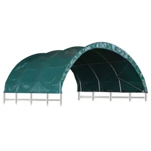 Berkfield Livestock Tent PVC 3.7x3.7 m Green