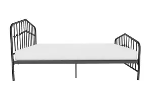 Bushwick Metal Bedframe in Black, Double