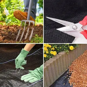 Heavy Duty Weed Control Fabric Membrane Suppressant Barrier Garden Ground Cover 1.6M X 10M (50gsm)