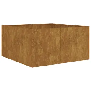 Berkfield Planter 80x80x40 cm Corten Steel