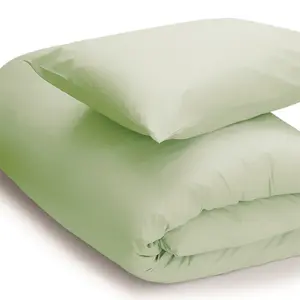 Belledorm Easycare Percale Duvet Cover Green Apple (Superking)