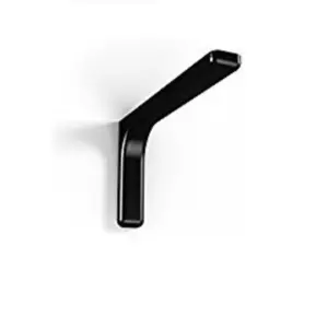 Shelf support bracket with covers - invisible/concealed fixings - L240 in black