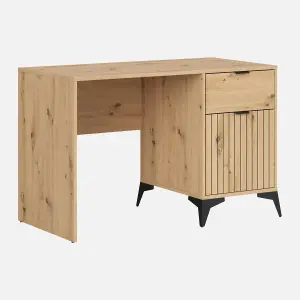 Lammy Desk with Storage 120cm - Artisan Oak