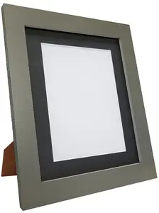 Metro Dark Grey Frame with Black Mount for Image Size 4.5 x 2.5 Inch