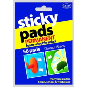 County Stationery Sticky Tabs (Pack of 672) White (One Size)