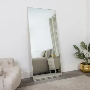 Melody Maison Large Taupe Thin Framed Leaner Mirror 80cm x 180cm