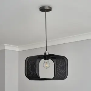 Inlight Black Sculptured Lamp shade (D)35cm