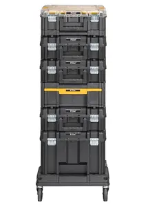 Dewalt DWST1-81048 Tstak Tower - Includes 6 Cases with Wheeled Cart Trolley