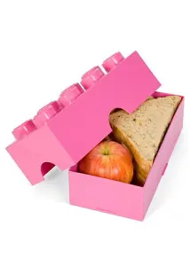 Lego Brick Lunch Storage Box Pink