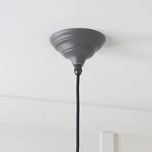 Smooth Nickel Harborne Pendant in Bluff