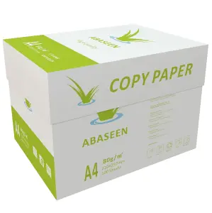 Abaseen 5 Reams 2500 Sheets Printer Paper A4 White - 80 GSM - 210x297mm A4 Printer Paper - Multipurpose Printer Paper