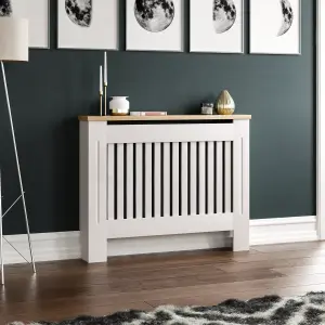 Vida Designs Arlington Medium White MDF Radiator Cover