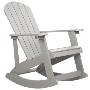 Garden Rocking Chair ADIRONDACK Light Grey