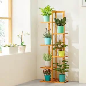 6 Tier 7 Pot Wood Plant Stand for Room Corner Balcony Patio 1250mm(H)