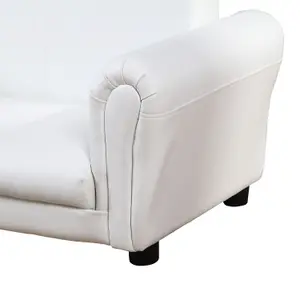 HOMCOM Kids Sofa 2 Seater Childrens Armchair Furniture Bedroom Playroom White