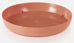 Round Plastic Water Plant Pot Saucer Trays Terracotta  22cm