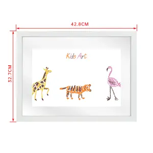 Innoteck Essentials Children Artwork Gallery Photo Frame - White