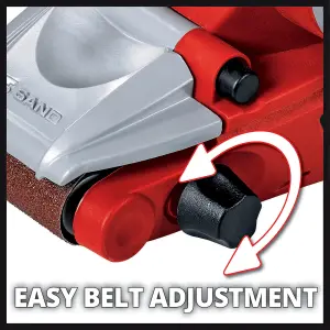 Einhell Belt Sander - Powerful 850W Sanding - Includes 1x P80 Belt - Dust Extraction And Quick-Change Feature - TE-BS 8540 E