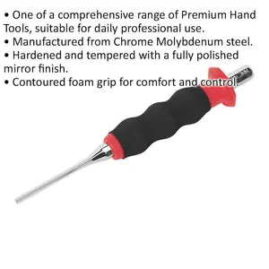 Premium 3mm Parallel Pin Punch with Comfortable Foam Grip