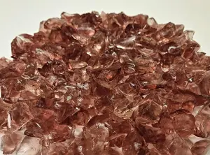 Blush Gold Tumbled Glass Chippings 10-20mm - 25 1kg Bags (25kg)