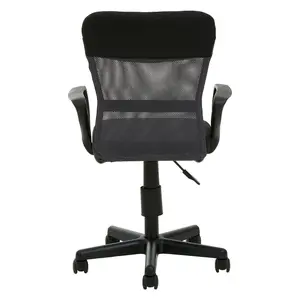 Interiors by Premier Stratford Black and Dark Grey Office Chair