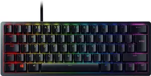 Razer Huntsman Mini (Purple Switch) - 60% Compact Gaming Keyboard (Clicky Optical-Mechanical Switches, Doubleshot PBT Keycaps, Detachable USB-C