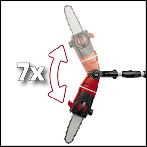 Einhell 17cm Cordless Polesaw High Reach Chainsaw Up to 2.77 Metres Height Power X-Change GE-LC 18 Li T-Solo - Body Only