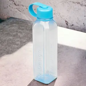 URBNLIVING 800ml Blue Reusable Water Drinking Sports Bottle Container Flask with Leakproof Lid