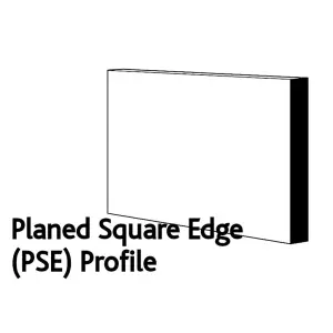 PACK OF 15 (Total 15 Units) - 18mm x 94mm White Primed MDF Planed Square Edge Skirting Board - 4400mm Length