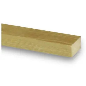 PACK OF 10 (Total 10 Units) - 25mm x 50mm Green Pressure Treated Roof Battens - 2.4m Length