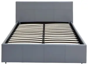 GFW End Lift Ottoman Bed 135cm Double Grey