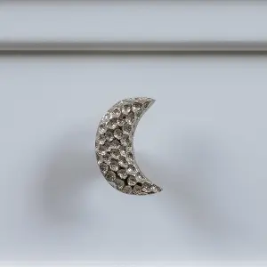 Melody Maison Silver Hammered Crescent Moon Drawer Knob