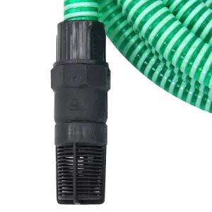 Berkfield Suction Hose with PVC Connectors 10 m 22 mm Green