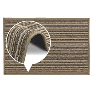  Non-Slip Indoor Door Mat Beige / Rectangle W40 x L60 cm