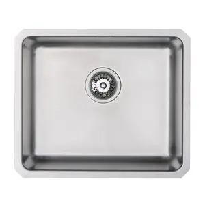 Cookology PARMA Single Bowl Undermount Sink with Kitchen Waste Strainer - Stainless Steel