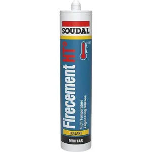 Soudal Firecement HT High Temperature Resistant Black, 300ml