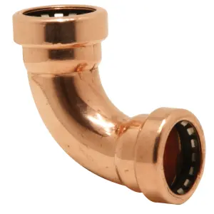 Pegler Yorkshire Tectite Push-fit 90° Pipe elbow (Dia)15mm