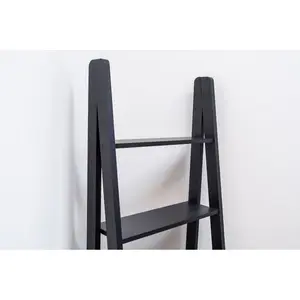 Arelious Ladder Bookcase Black