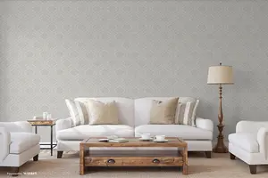 SK Filson Grey Damask Wallpaper