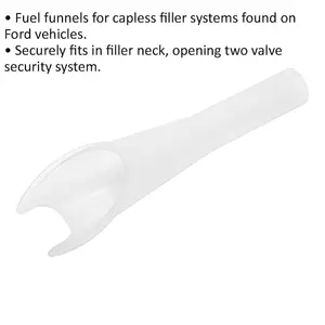 Emergency Fuel Funnel - Capless Filler System Tunnel - Two Valve - Suits Ford