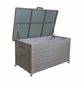 CHARCOAL KD Weave Cushion Storage Box 826L