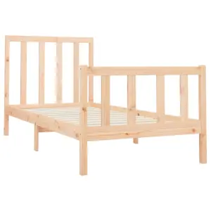 Berkfield Bed Frame Solid Wood Pine 100x200 cm