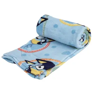 Bluey Fleece Frame Blanket Blue (One Size)