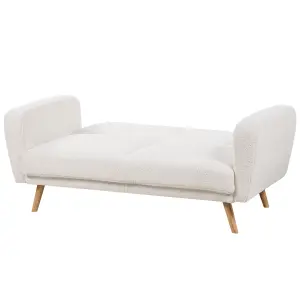 2 Seater Sofa FLORLI Off-White Boucle