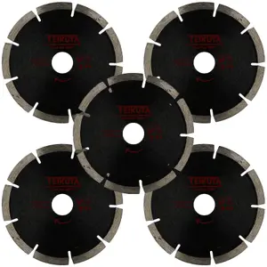 125mm (5") x 6.4mm Diamond Mortar Raking Disc Pointing Disc Blade Masonry 5pk