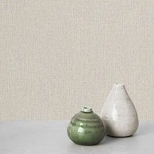 Grandeco Beige Fabric effect Meaux Embossed Wallpaper Sample