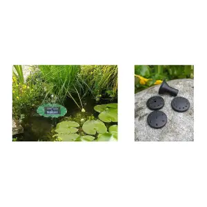 Primrose Floating Lilly Pad Solar Water Fountain D36cm