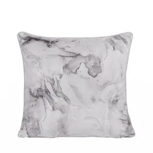 2 Pack Marble Matte Velvet Cushion Covers, Mono - 45 x 45cm